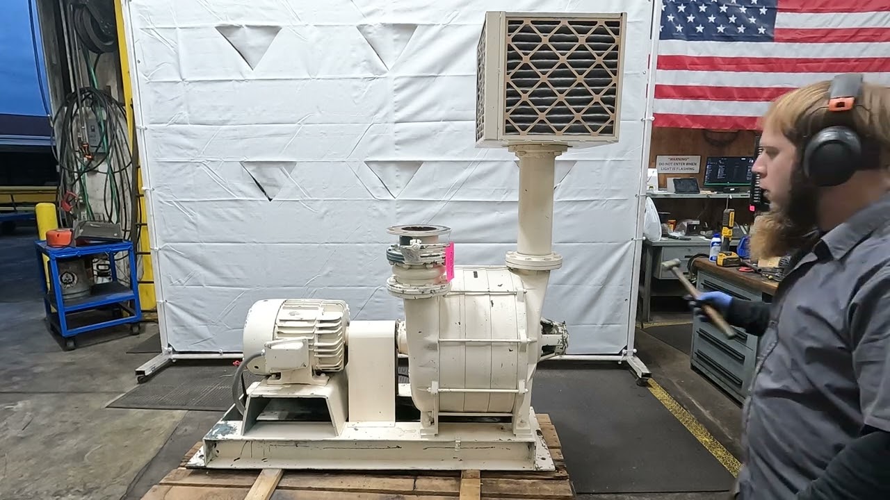 SKU 225325 Lamson 25HP Multistage Centrifugal Blower 230/460V 3PH 3525RPM W/Filters