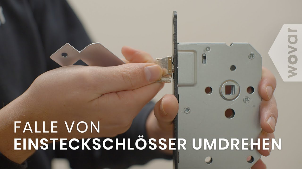 Falle des Einsteckschlosses drehen - Wie wird dies gemacht?