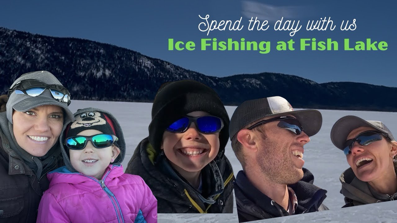 Ice fishing on thin ice at Fishlake! 