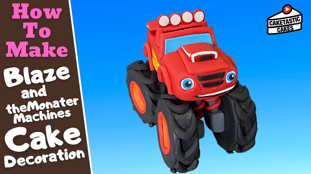 Blaze Cake Topper - Blaze and the Monster Machines Cake Decorating Video How to Make by Caketastic