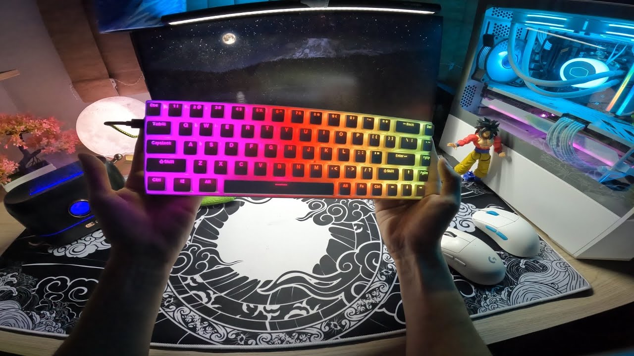 Tunando o Teclado Barato E-YOOSO Z686 - Som Melhor e RGB teclas Pudding