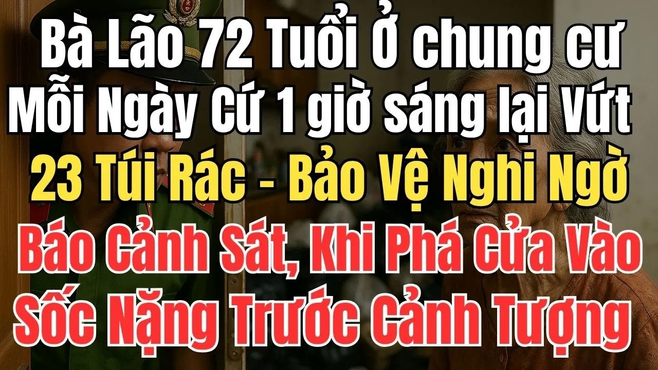 Bà Lão 72 Tuổi Ở chung cư, Mỗi Ngày Vứt 23 Túi Rác – Cảnh Sát Phá Cửa Vào Và Sốc Nặng Trước Cảnh