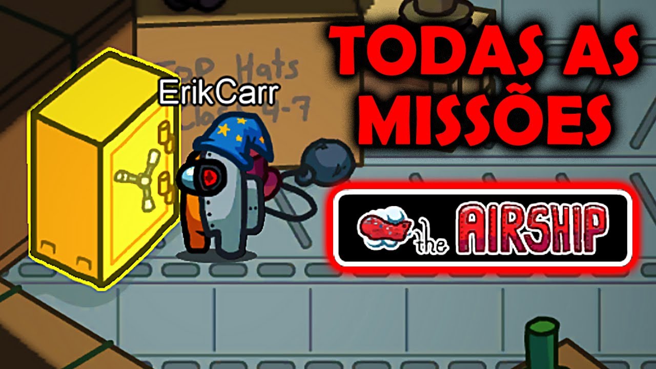Como Fazer TODAS AS TASKS do THE AIRSHIP - Among Us Mapa Novo