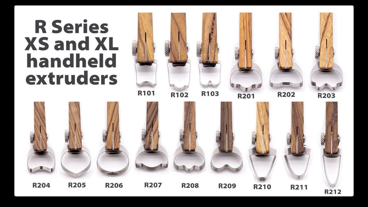 DiamondCore Tools — Handheld Clay Extruders: Extra-Small, Extra-Large & Wall Shapes