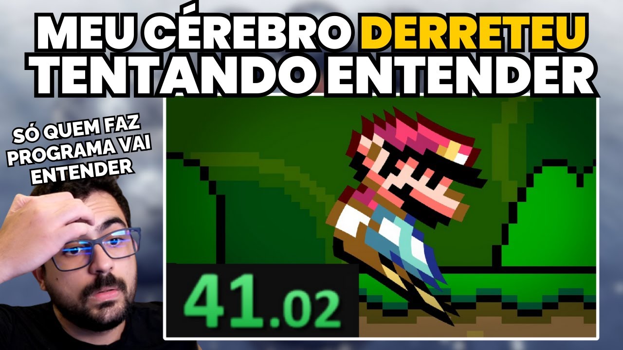 MizeraCorvo Explicando a Speedrun de Mario World que Dura 41 Segundos