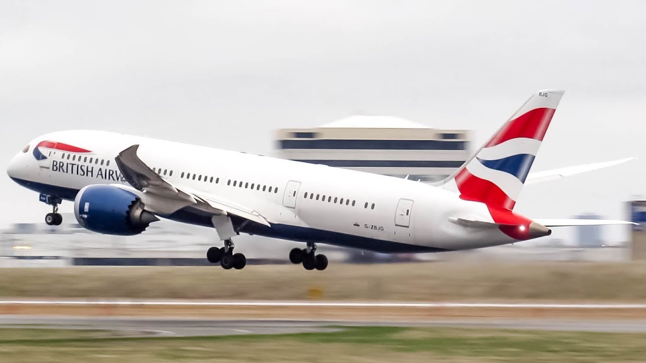 British Airways Boeing 787-8 (B788) landing & departing Montreal (YUL/CYUL)