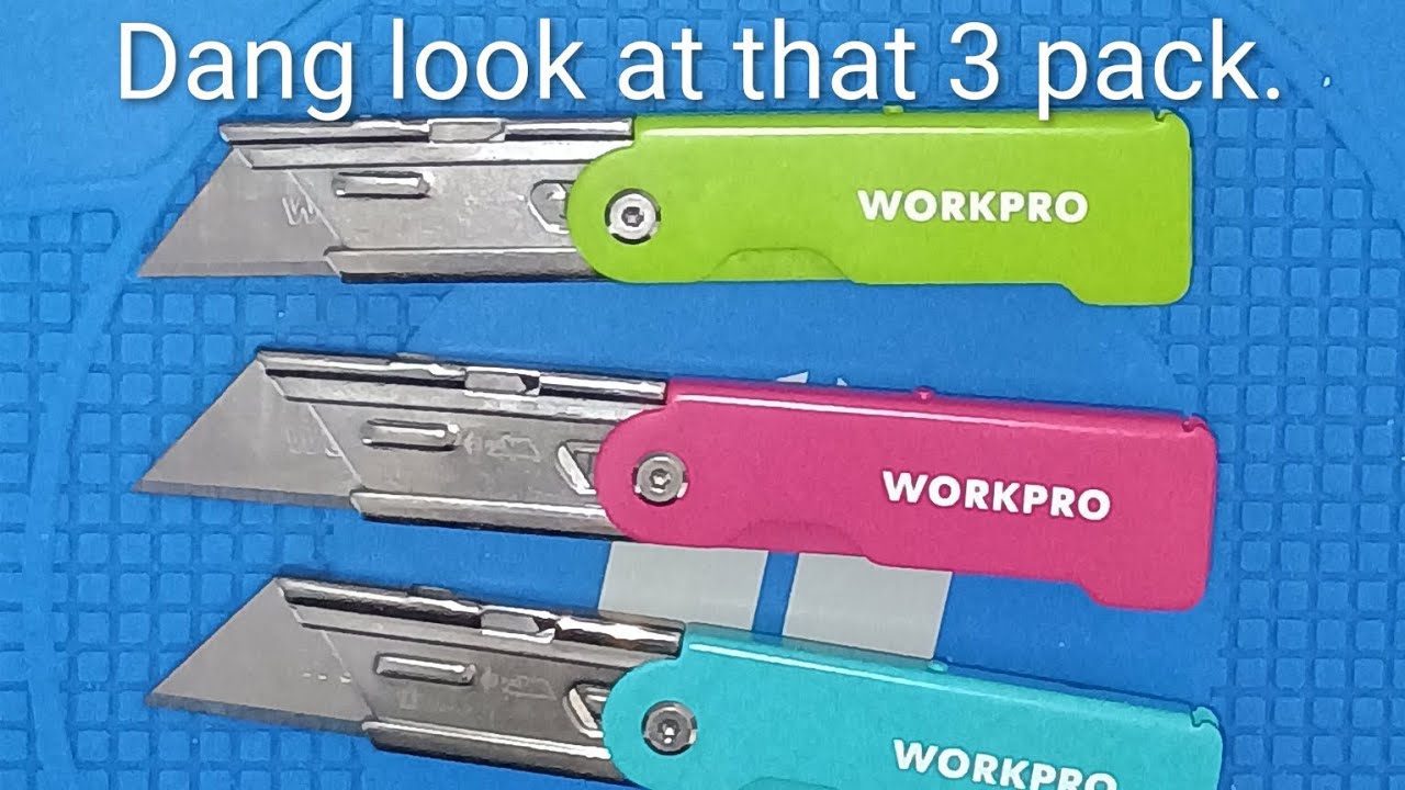 Workpro 3 pack Utility Knife 