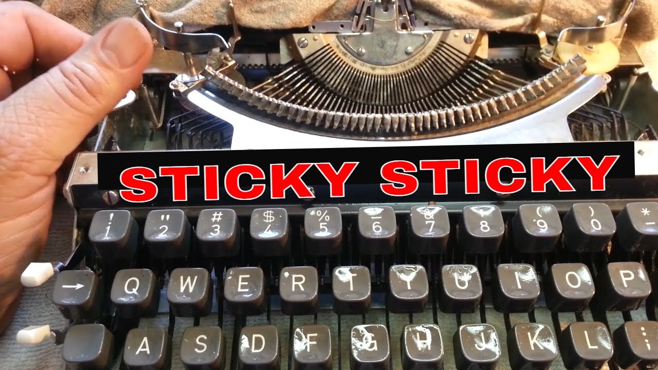 Sticky Keys Typewriter Type Bars, Clean Slugs (faces), Flush and Lube Segment