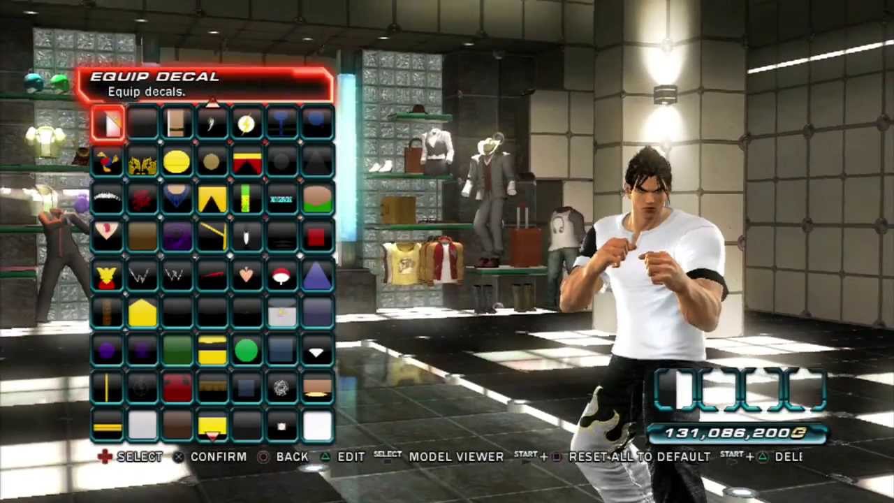 Tekken Tag Tournament 2 -  Decal Customization - Jin Tekken 4 White/Black Gi