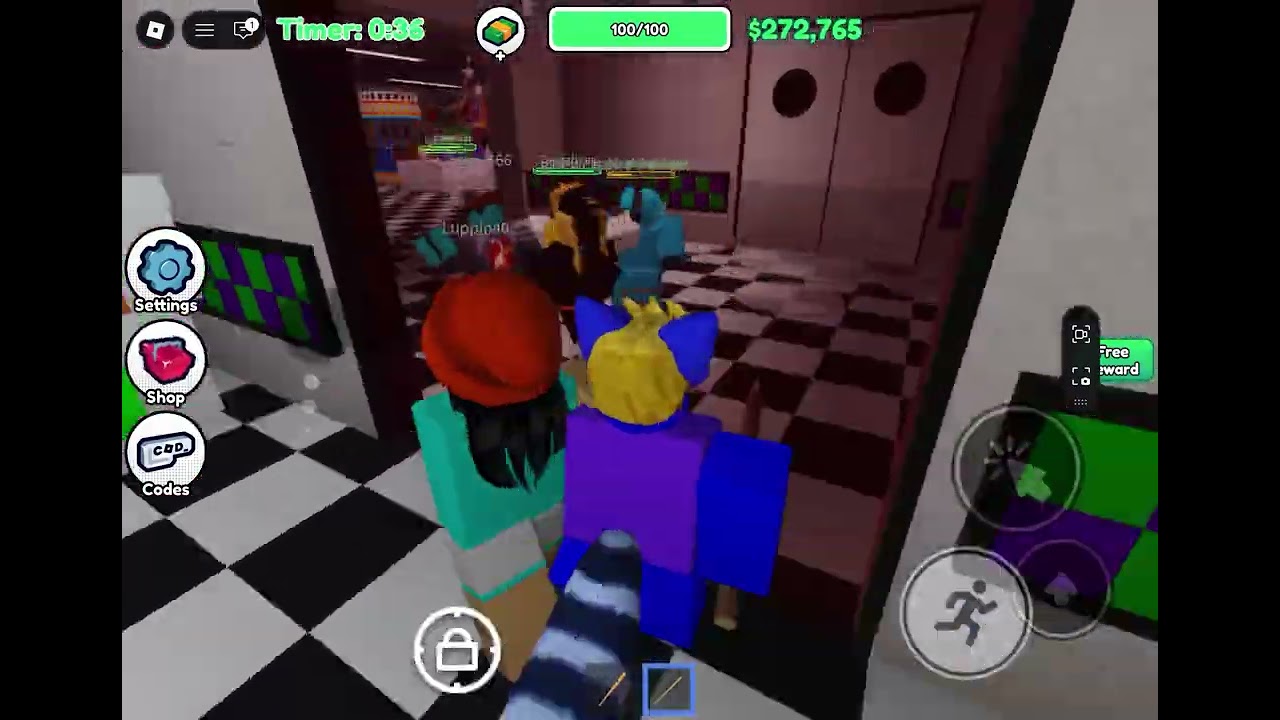 Playing transfur survival game on Roblox