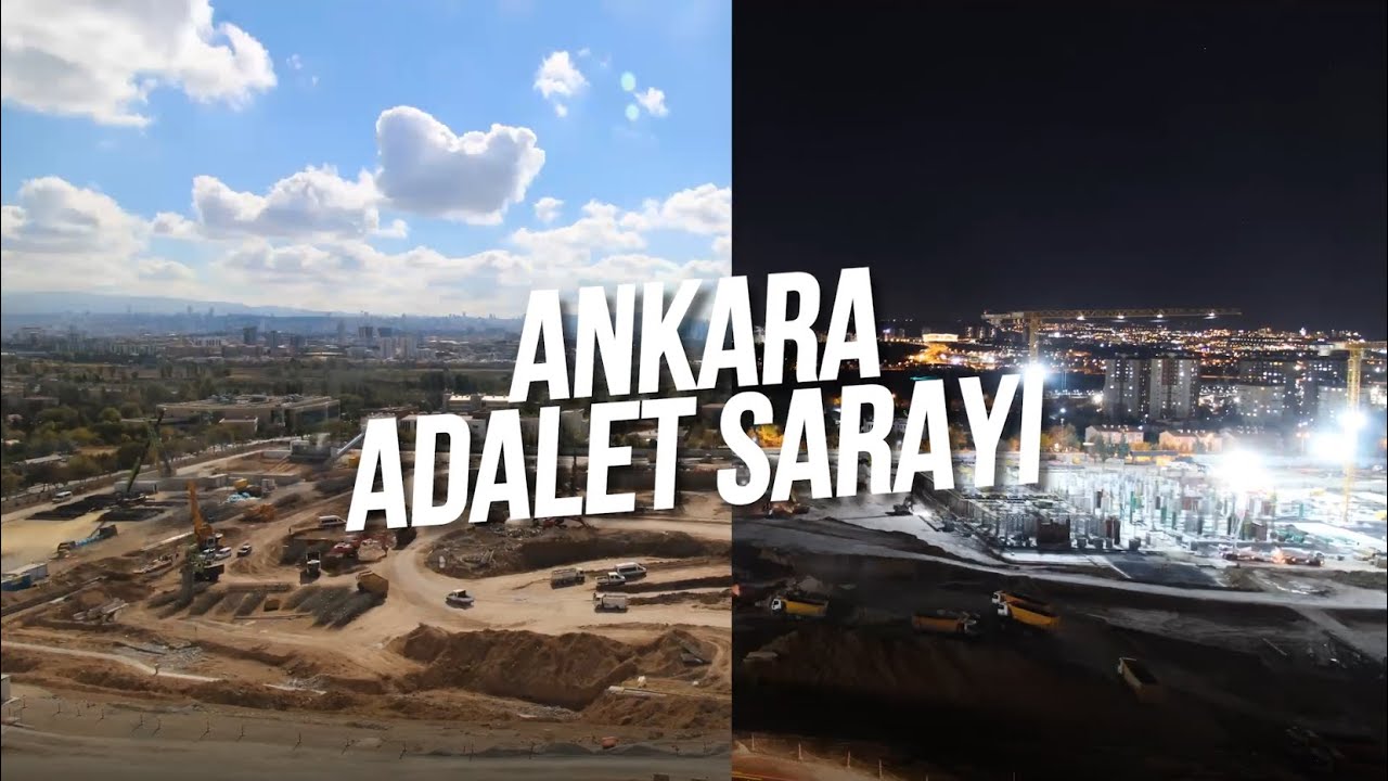 Yeni Ankara Adalet Sarayı, ekiplerimizin 7 gün 24 saat aralıksız çalışmalarla hızla inşa ediliyor.