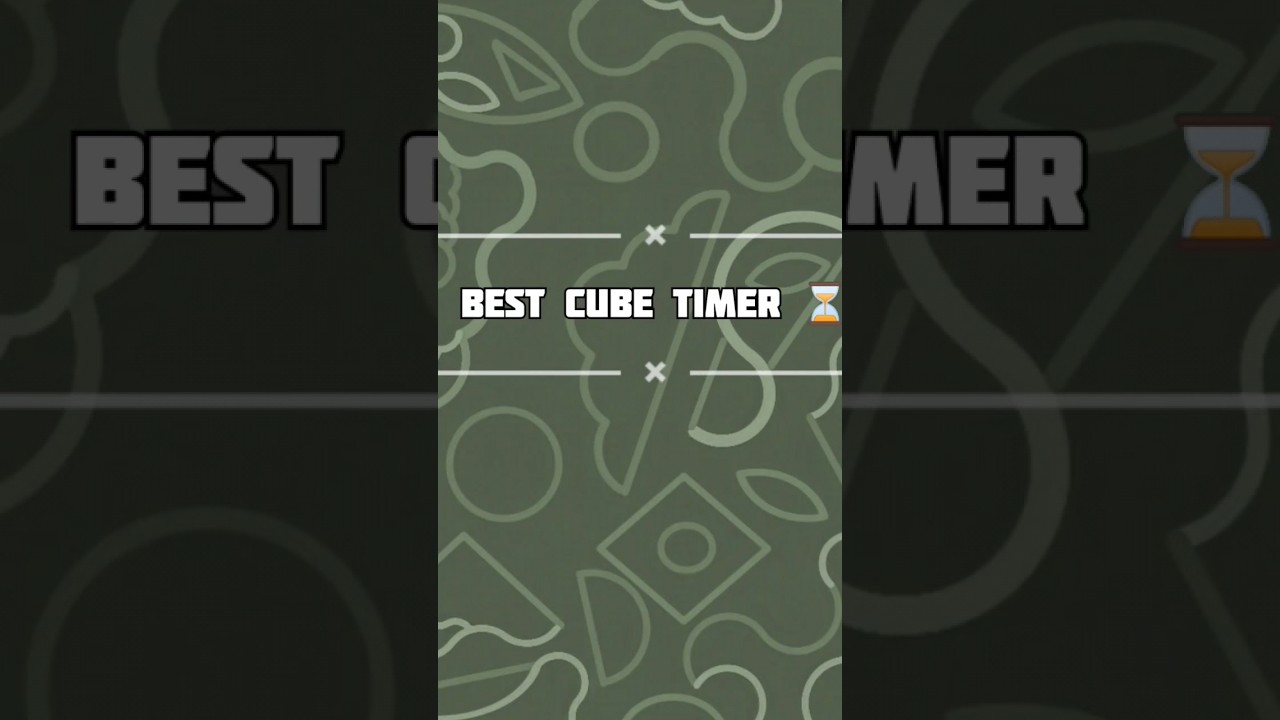 Top 3 best Cube Timer #cube #timer #viral #shorts