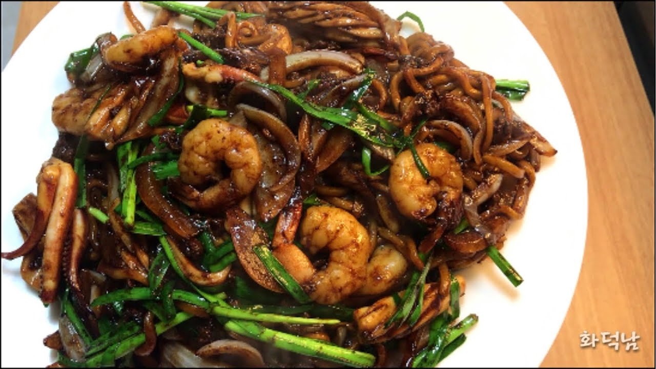 해물쟁반짜장. 집에서도 똑같이! 더 맛있게 할 수 있다!👍🔥 #韩式炸酱面