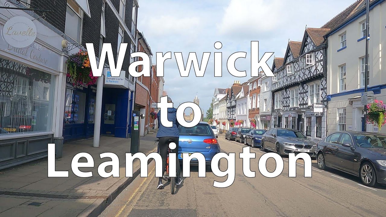 [4K] Driving from Warwick to Leamington (UK)
