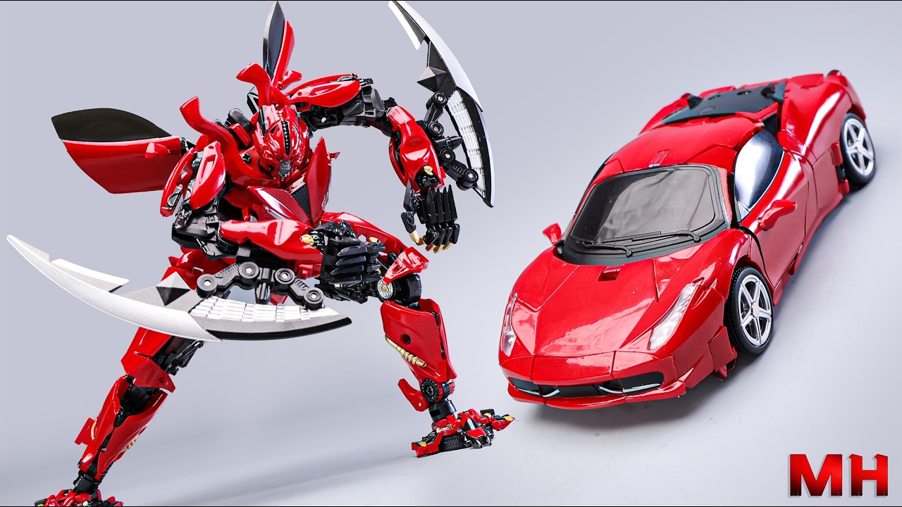 4. Przekształcenie i por&oacute;wnanie DP-02 Blade Warrior Dino Ferrari 458 Italia.