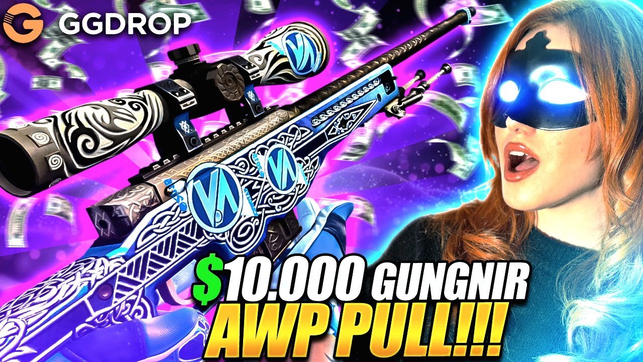 GGDROP INSANE $10000 GUNGNIR AWP PULL !! ?! | GGDROP PROMO CODE 2025 | GGDROP CASE OPENING |