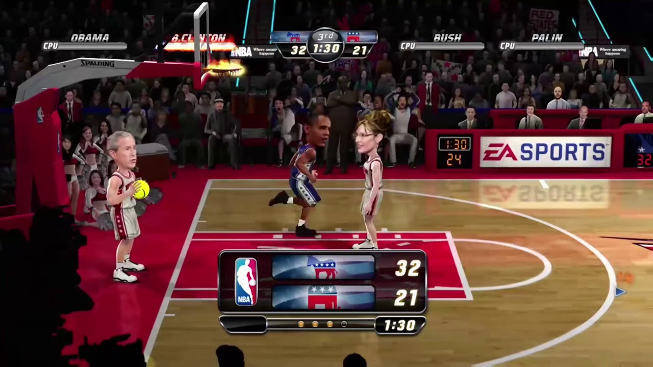 NBA JAM ON FIRE EDITION BARACK OBAMA XBOX ONE X GAMEPLAY