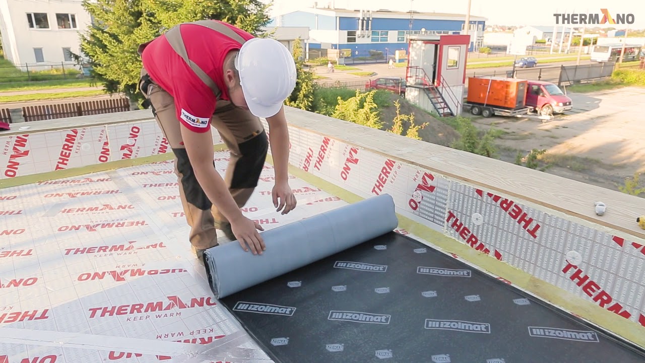 Two layers of Thermno PIR boards on an extensive green roof - Installation instructions