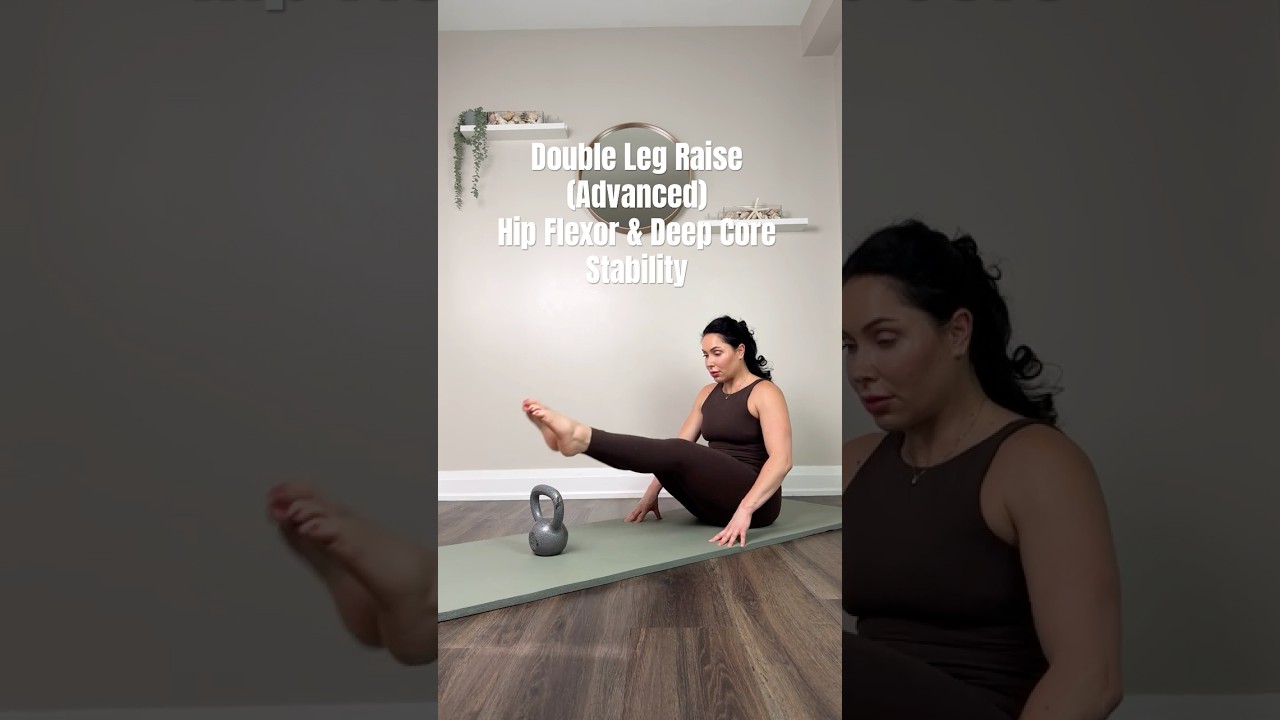 Seated Leg Raises Over Dumbbell (Double Leg) | Advanced Core Compression & Hip Flexor Strength