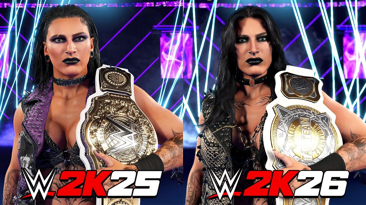 WWE 2K25 vs 2K26 Entrances Comparison @ 4K 60ᶠᵖˢ ✔