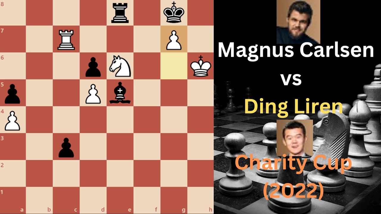 Ding liren (White) VS Magnus Carlsen(Black)| Charity Cup 2022 
