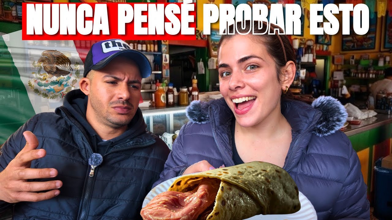 Probé burritos de lengua 🌯 por primera vez y no eran lo que esperaba 🇲🇽
