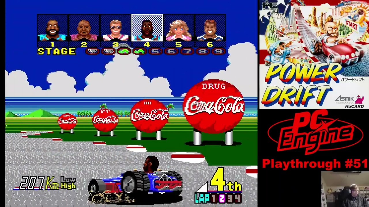 Power Drift (PCE) Playthrough