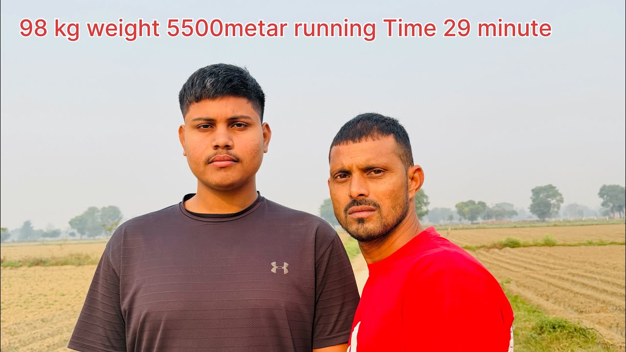 Age 16 weight 98 ke ladke ne lagai 5500 meter Ki running time 29 minutes mobile: 8445471516