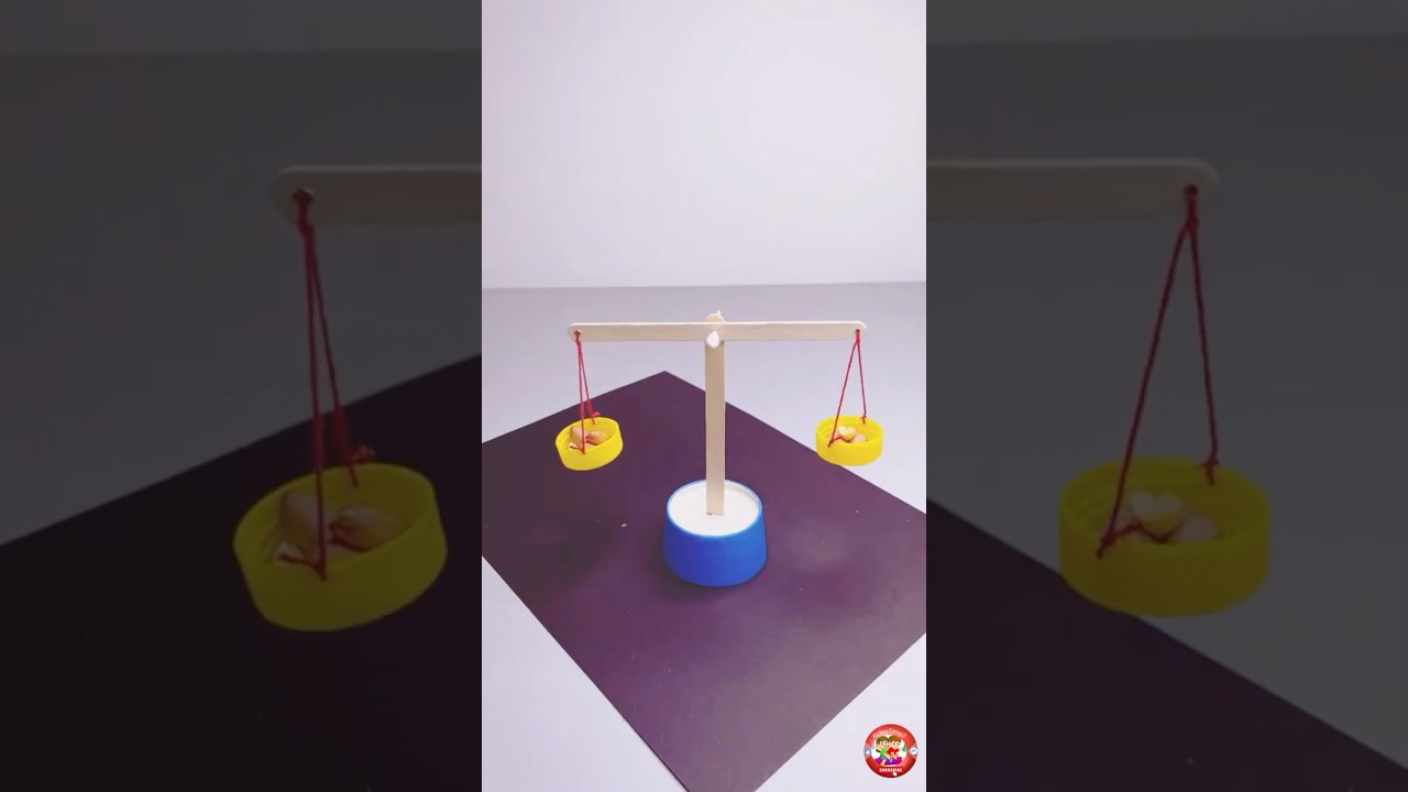 DIY Balance Scale for Kids | Easy Craft with Bottle Lids & Popsicle Sticks | KidiesTime7