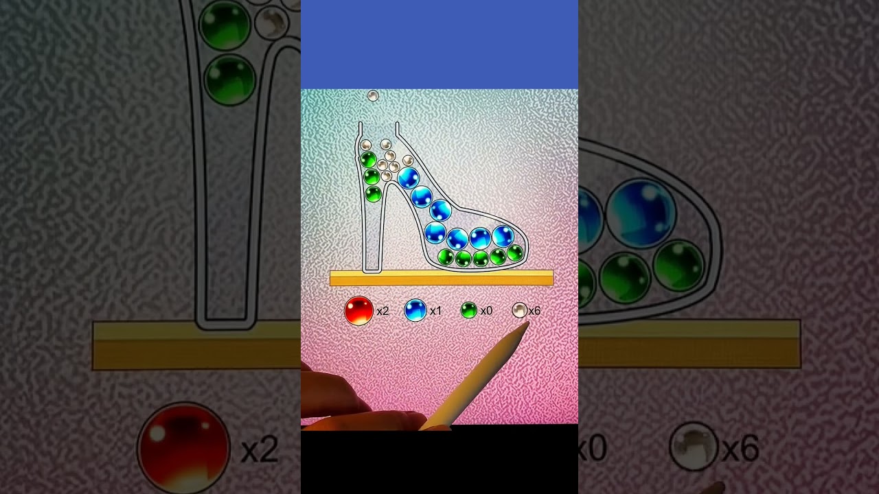Put all the glass beads into the bottle.