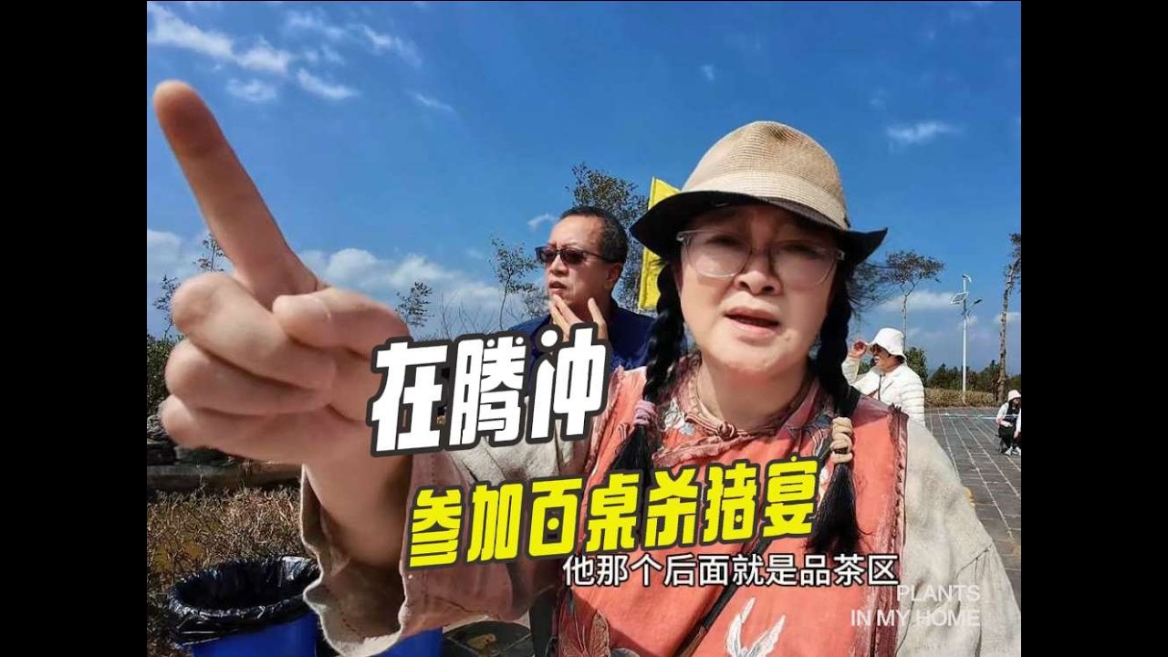 在腾冲高黎贡山茶博园，有幸参加了一次百桌杀猪宴，场面宏大震撼