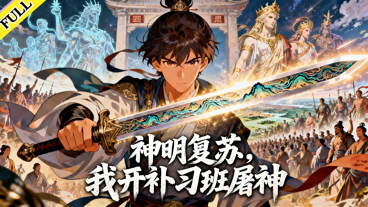 【FULL】《神明覆蘇，我開補習班屠神》完整版！外族入侵，小夥開了個修仙補習班。收幾個學生，盤古異象，櫻花神使來砸場子，他順手斬了八岐大蛇。天神帶兵打過來，當他一劍落下，外國諸神跪了，大夏瘋了。#動漫