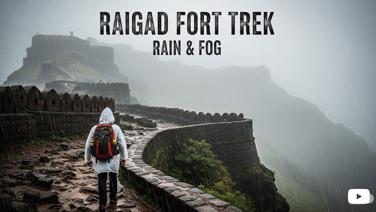 रायगड किल्ला पावसात | Raigad Fort Journey in Rain