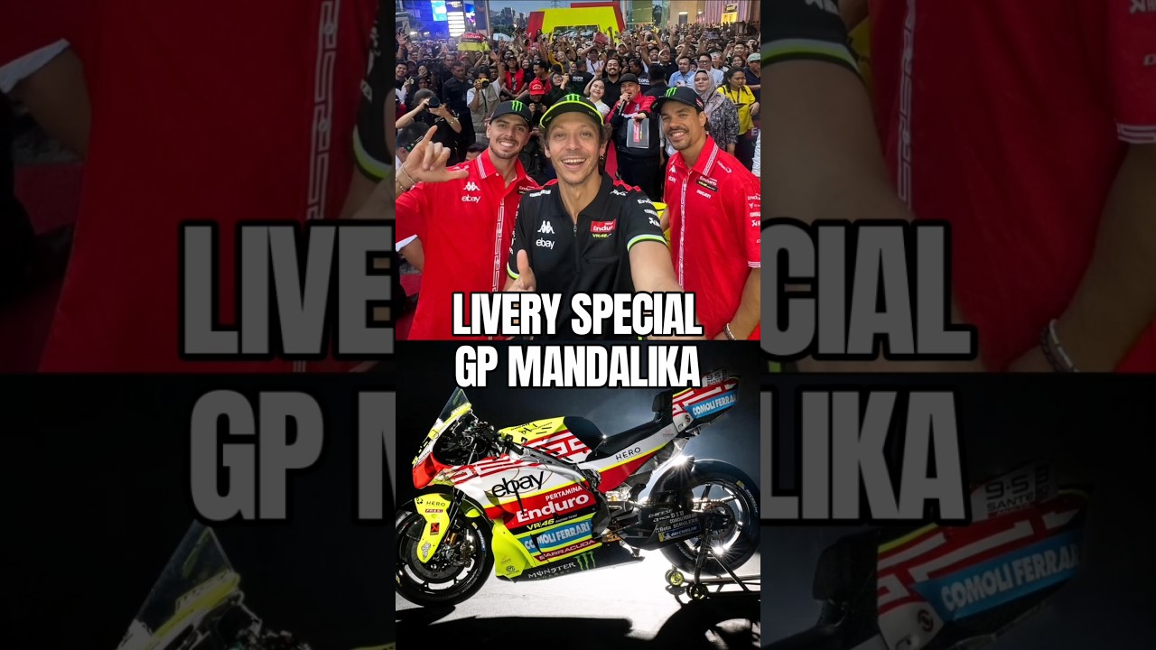 VR46 dengan Warna Khas Indonesia #valentinorossi #motogpmandalika #gpmandalika #mandalikagp #vr46