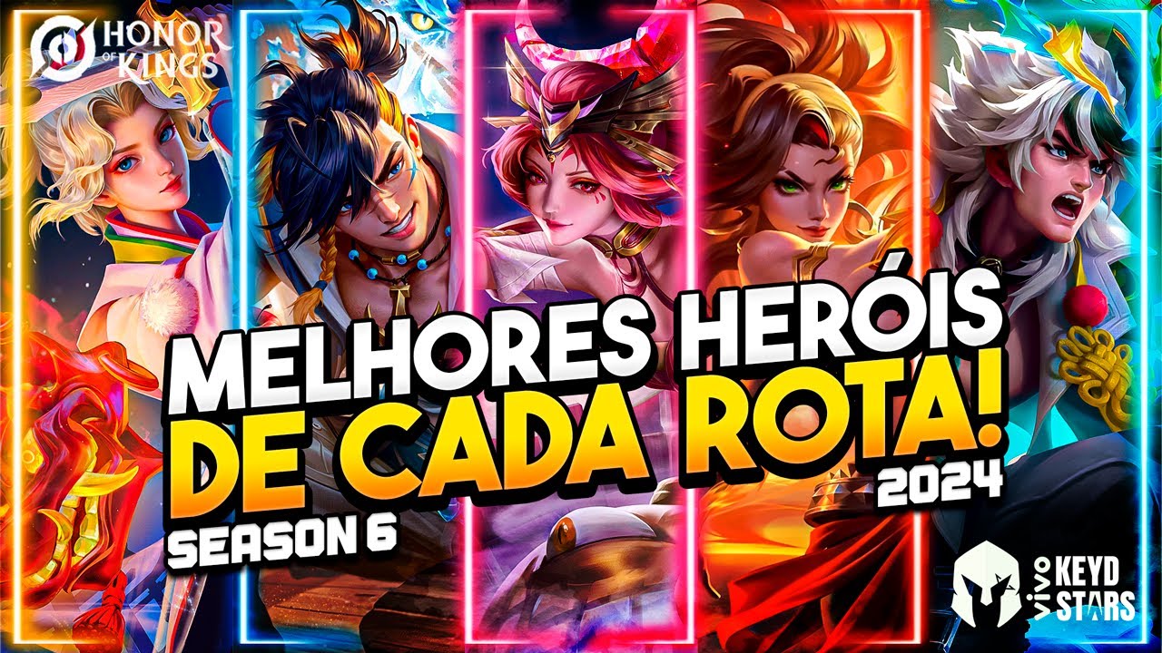 OS MELHORES HERÓIS PARA CADA ROTA │SEASON 6│HONOR OF KINGS
