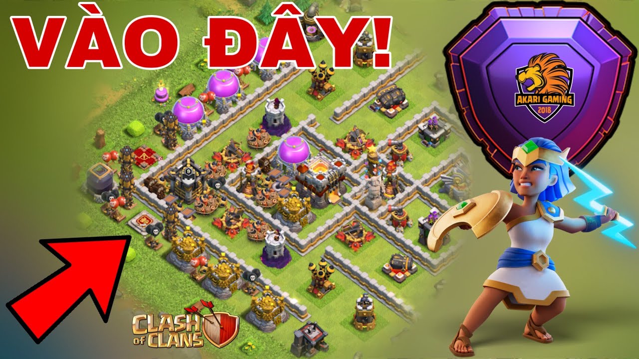 BASE TH11 LEO RANK HUYỀN THOẠI CỰC NHANH - KH&Ocirc;NG MUỐN MẤT C&Uacute;P ĐỪNG V&Agrave;O Clash of clans | Akari Gaming
