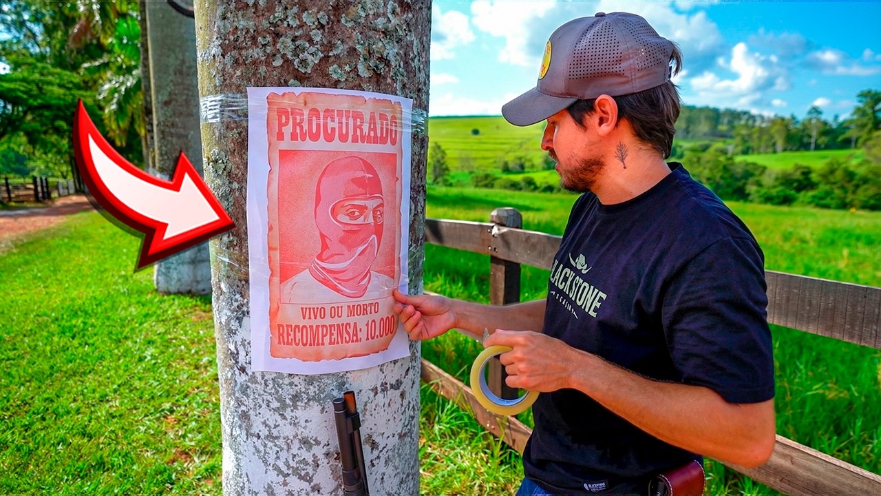 PROCURADO: ESPALHEI CARTAZES DO SEQUESTRADOR PELA FAZENDA