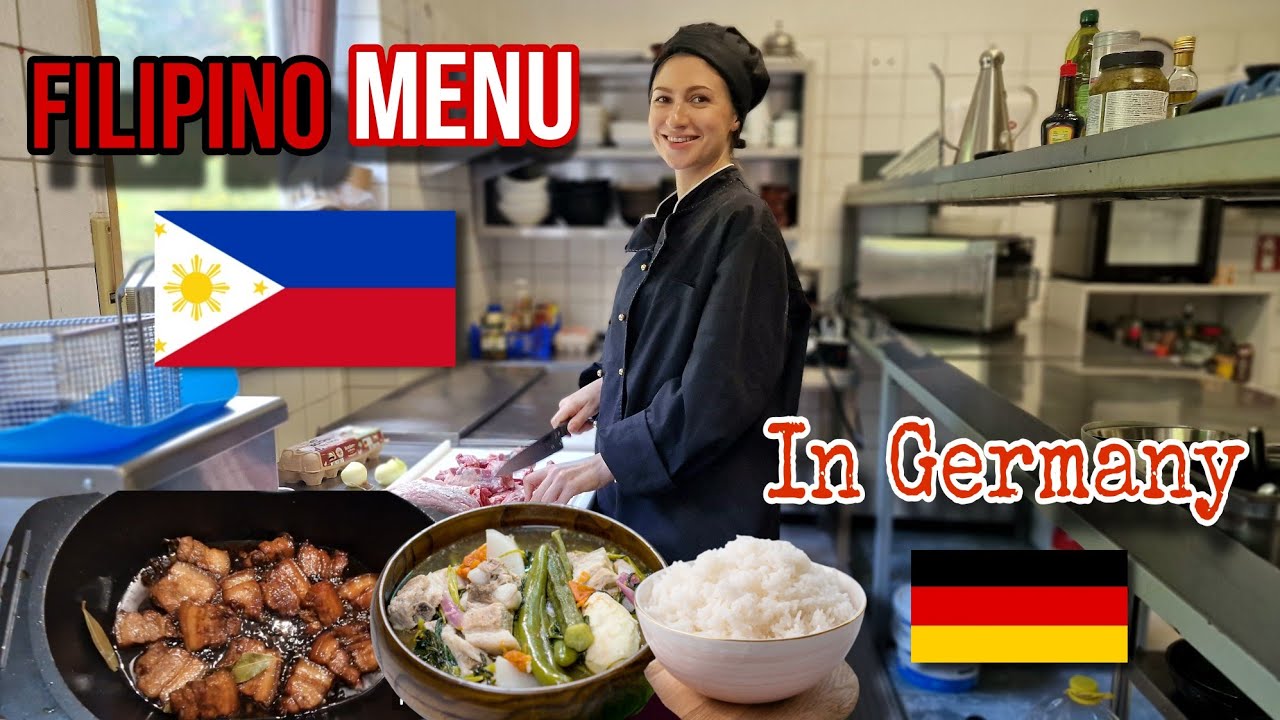 I'M COOKING FILIPINO FOOD IN GERMAN RESTAURANT | PORK ADOBO & SINIGANG | People's First Reactions