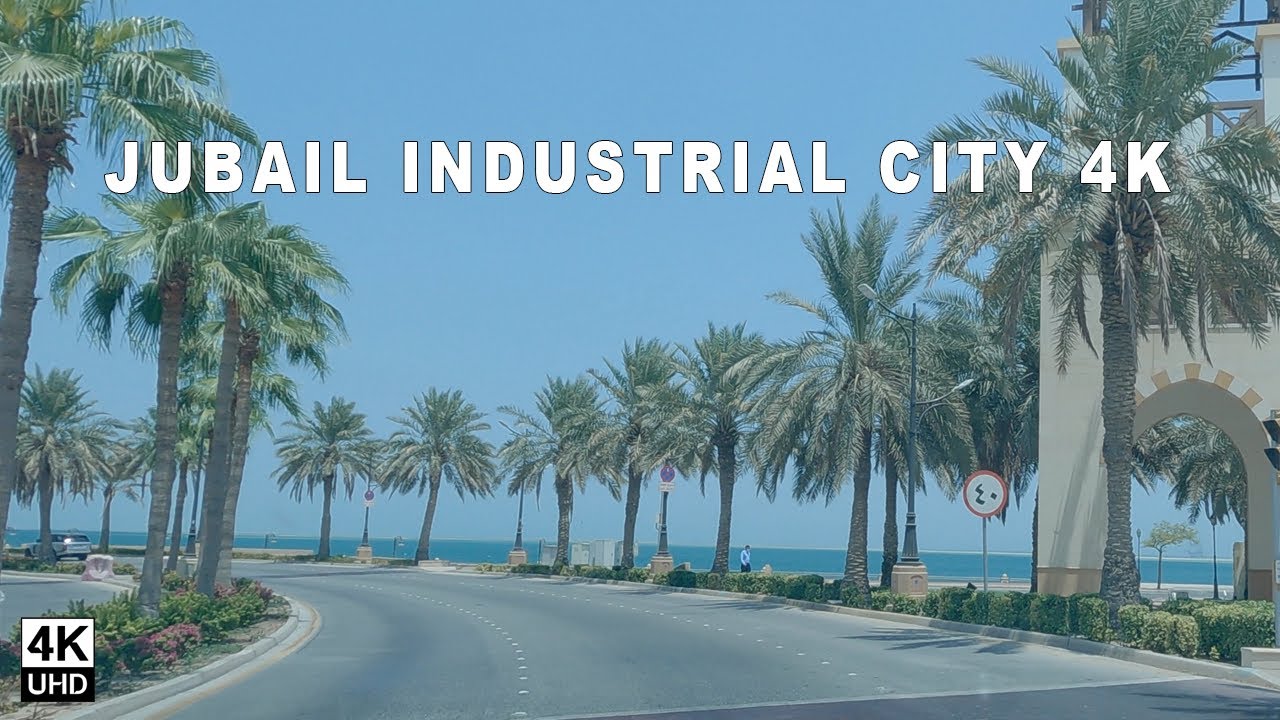 Jubail Industrial City in 4K - Saudi Arabia, Fanateer Corniche - الجبيل الصناعية، كورنيش الفناتير