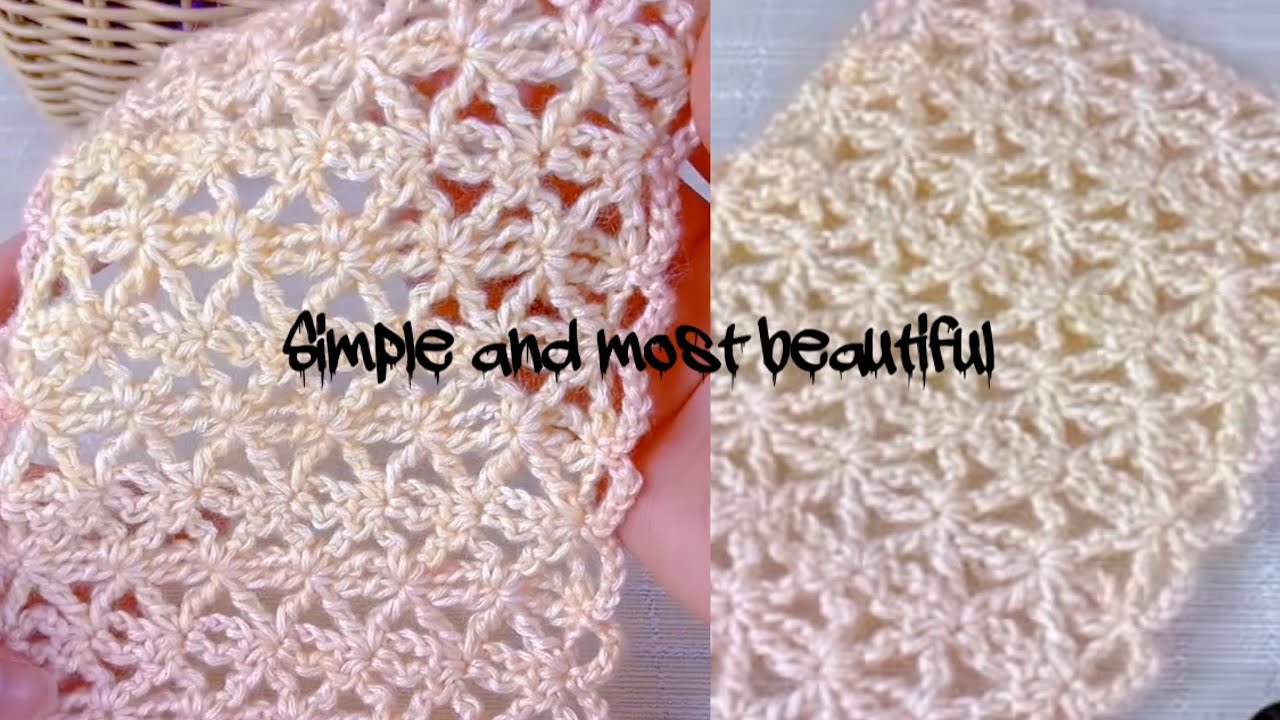 DIY Crochet Star Pattern for Blanket !! Beginner-Friendly Guide"