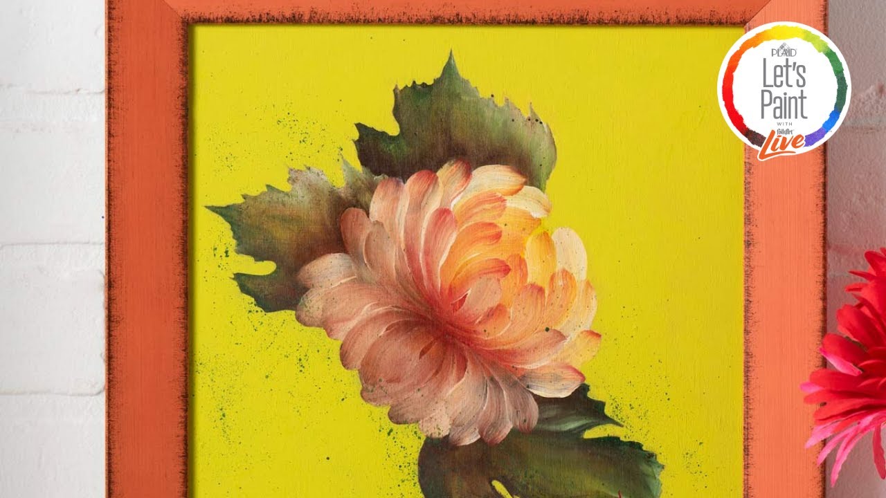 Let's Paint Live - Fall Chrysanthemum