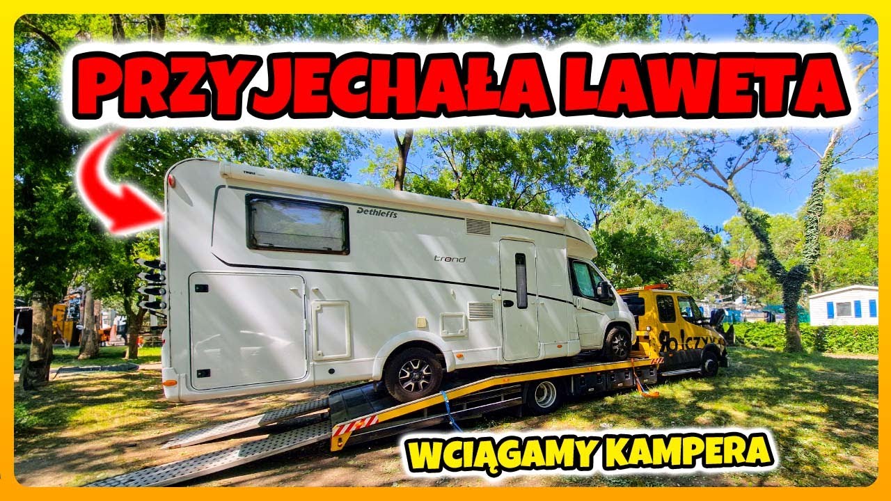 WCIĄGAMY KAMPERA NA LAWETĘ, Brak Hotelu - Kamperem Do Włoch
