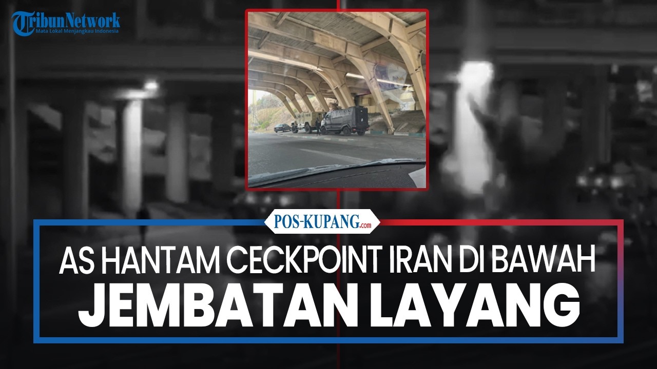AS Hantam Ceckpoint Iran di Bawah Jembatan Layang