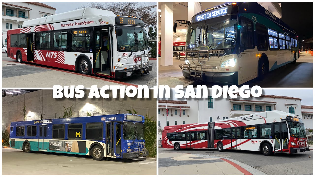 Bus Action In San Diego (1/20/20)