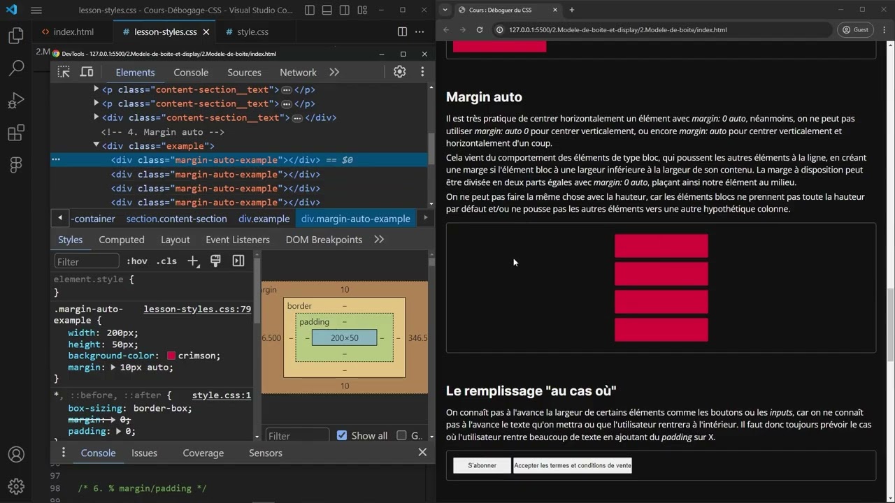 08 Le modèle de boîte partie 2