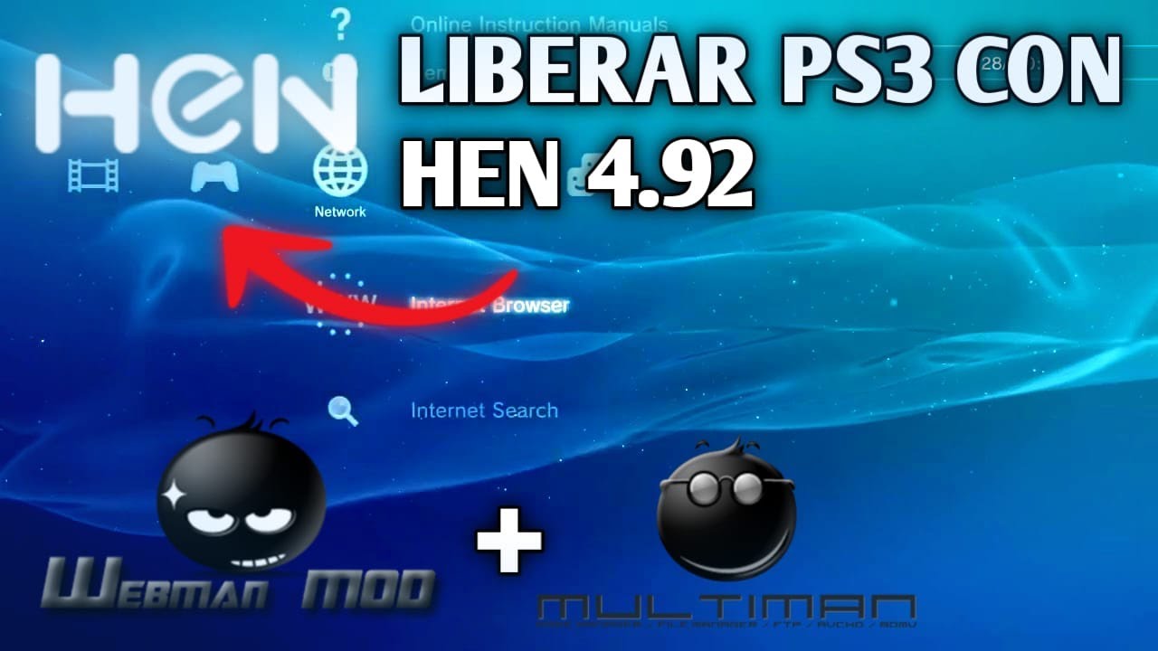 Instalar HEN 4.92 PS3 HFW + MultiMan + WebMan