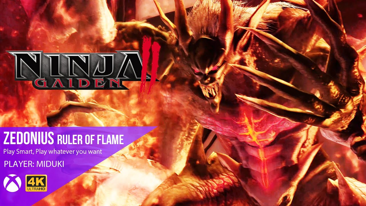 NINJA GAIDEN 2 | Master Ninja CH8 | Zedonius | No Damage, Dragon Sword