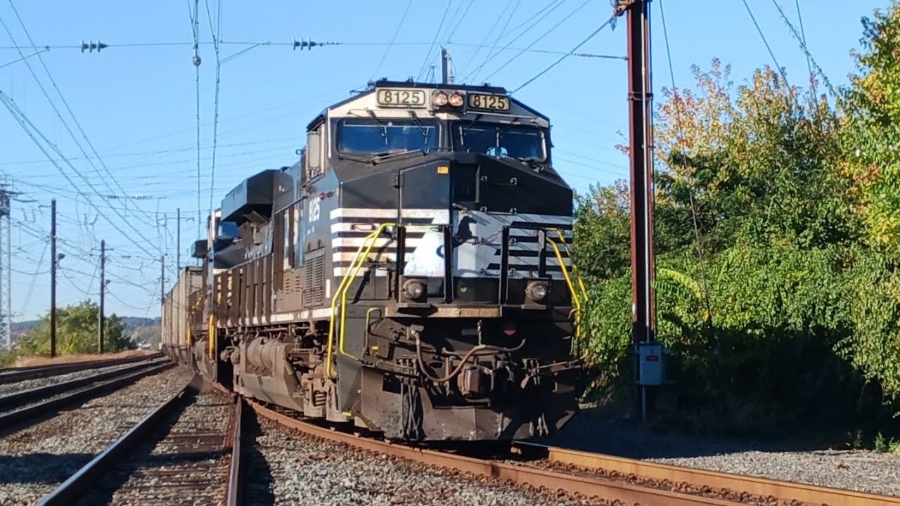 NS 591 Passing Otsego Road With NS Railroad Police
