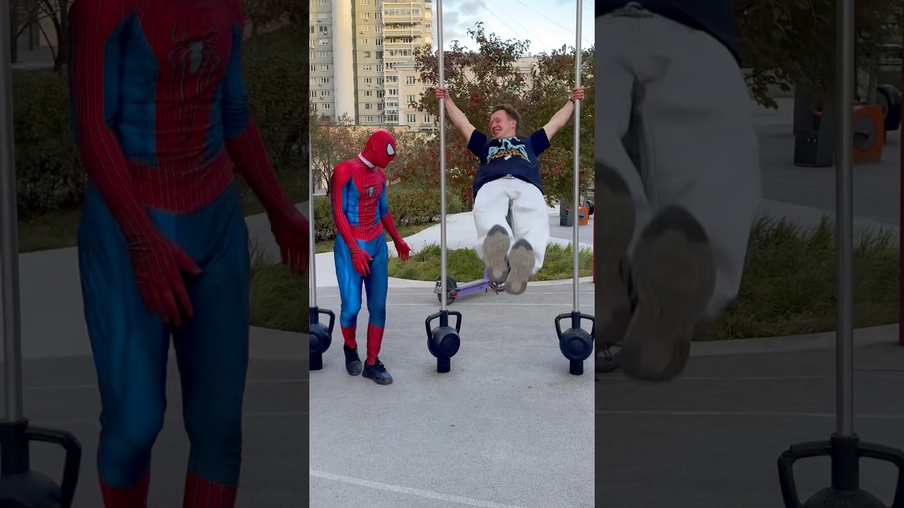 Spider-Man or an acrobat? 😳 #spiderman