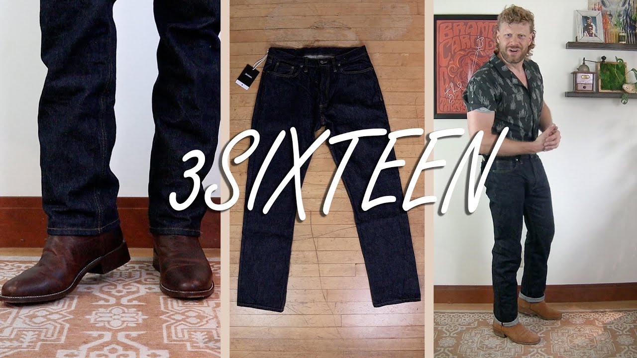Selvedge Denim 3sixteen Jeans with Cowboy Boots!